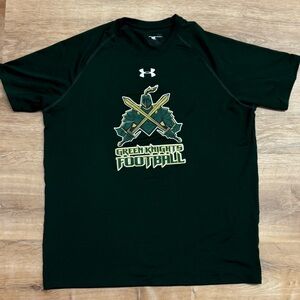 Under Armour Green Knights Football Shirt - Black and Green Saint joes